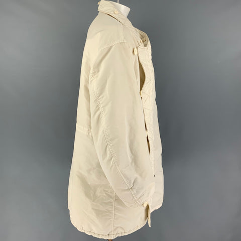 VISVIM Abrigo Valdez Khampa Asimétrico De Nylon Blanco Roto Talla S