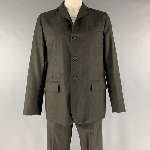DOLCE & GABBANA  Size 40 Black Twill Wool Single breasted 36 29 Suit