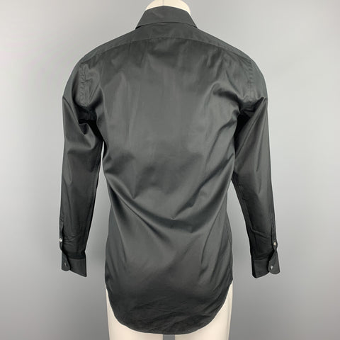 RALPH LAUREN Black Label Size XS Black Cotton Button Up Long Sleeve Shirt