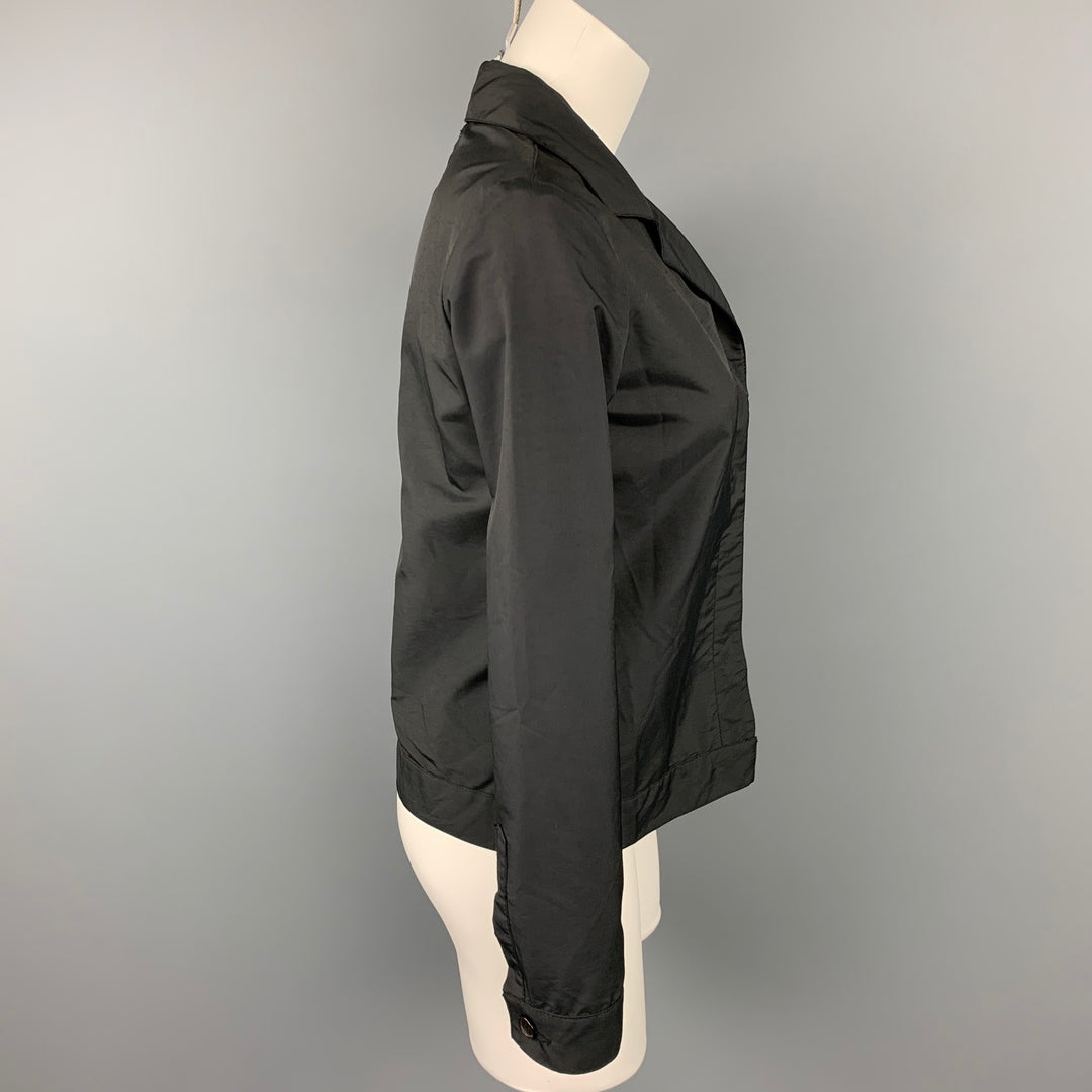 HELMUT LANG Size 4 Black Polyester Jacket Blazer