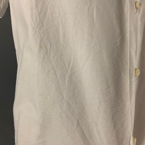 EIDOS Camisa Manga Corta Un Bolsillo Algodón Blanco Talla L
