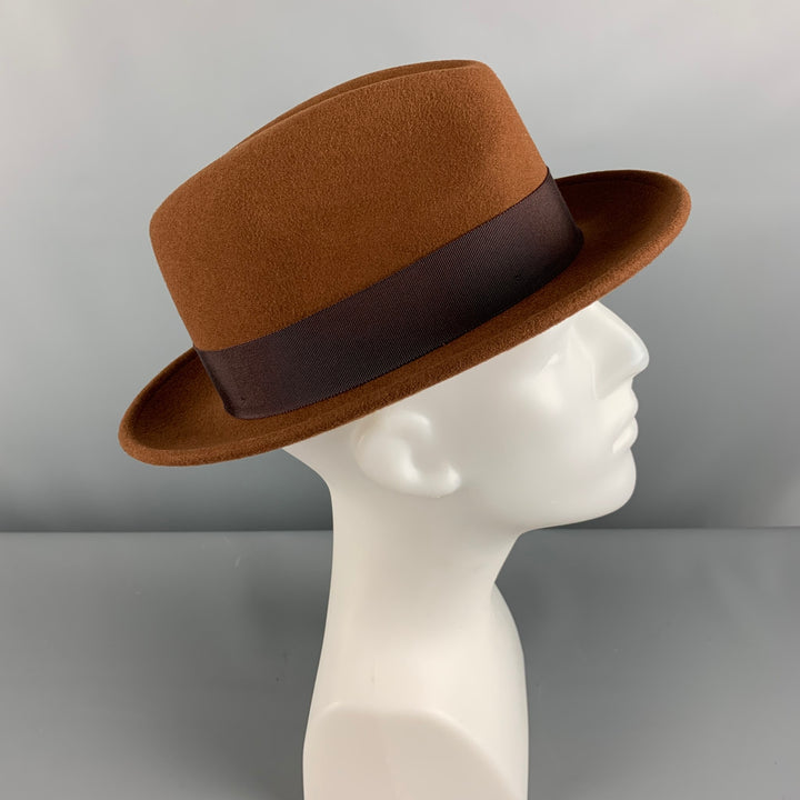 GOORIN BROTHERS Size L Tan Solid Wool Hats