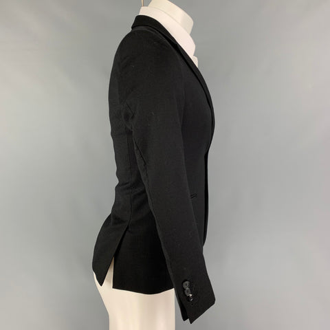 THE KOOPLES Taille 34 Taille Manteau de sport à simple boutonnage en laine noire