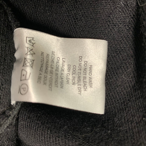 IRO Kismet Size S Black Distressed Cotton Blend Long Sleeve Pullover