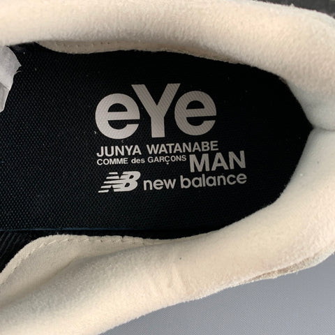 COMME des GARCONS MAN Size 11 Grey Navy Suede Low Top Sneakers