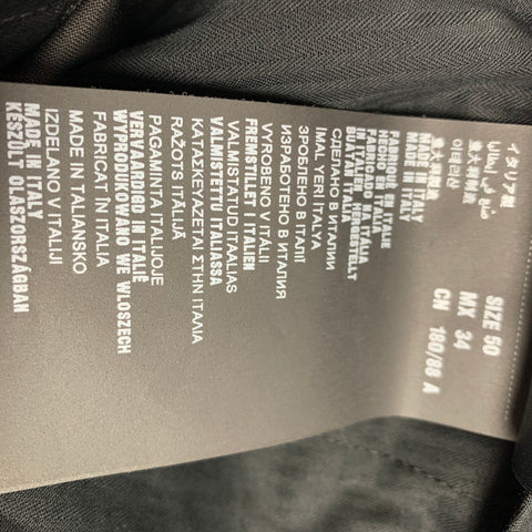 PRADA Size 34 Charcoal Wool Mohair Flat Dress Pants