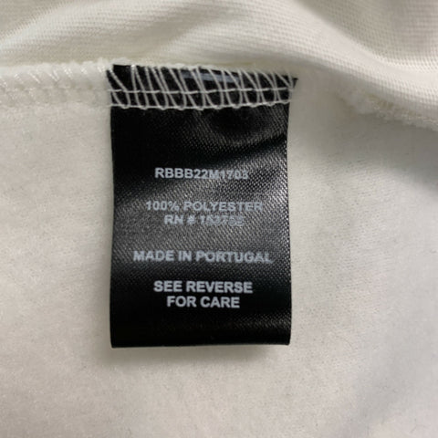 ROWING BLAZERS Size M White Blue Contrast Trim Polyester One pocket Sweatshirt