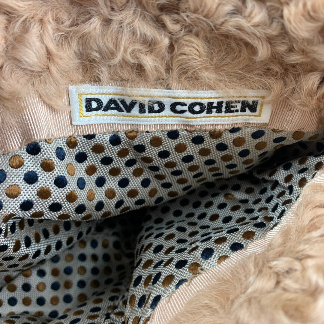 Vintage DAVID COHEN Beige Astrakhan Hat