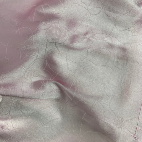 CHANEL 2004 Talla 6 Chaqueta curva de poliamida bouclé rosa