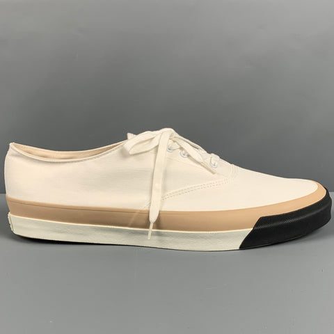 ASAHI Size 10 Tan Canvas Boat Shoe Sneakers