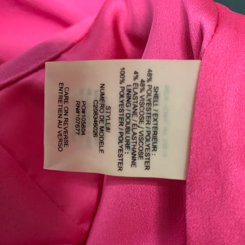 ALICE + OLIVIA Size 6 Pink Polyester Blend Solid Shift Skirt