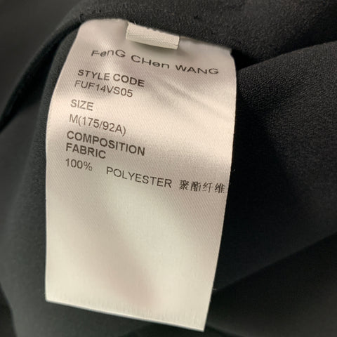 FENG CHEN WANG Size M Black Polyester Asymmetrical Vest