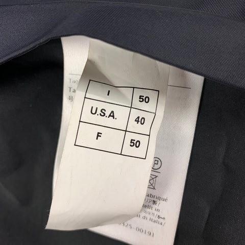 VALENTINO Size 40 Navy Dragons Garden Polyamide Zip Up Bomber Jacket