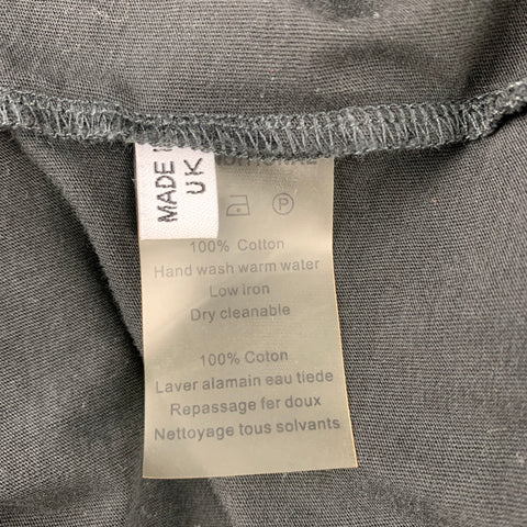 UNCONDITIONAL Size L Black Mesh Cotton Layered T-shirt