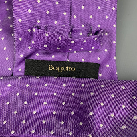 BAGUTTA Corbata Seda Lunares Morados