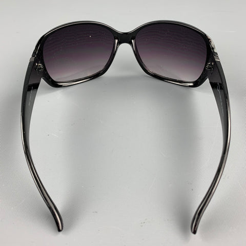 OSCAR DE LA RENTA Grey Textured Acetate Sunglasses