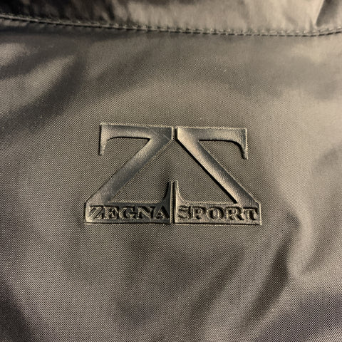 Z ZEGNA SPORT Size L Navy Waterproof Layered Military Jacket