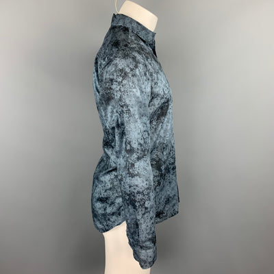 PS by PAUL SMITH Size M Grey Print Cotton Button Up Long Sleeve Shirt