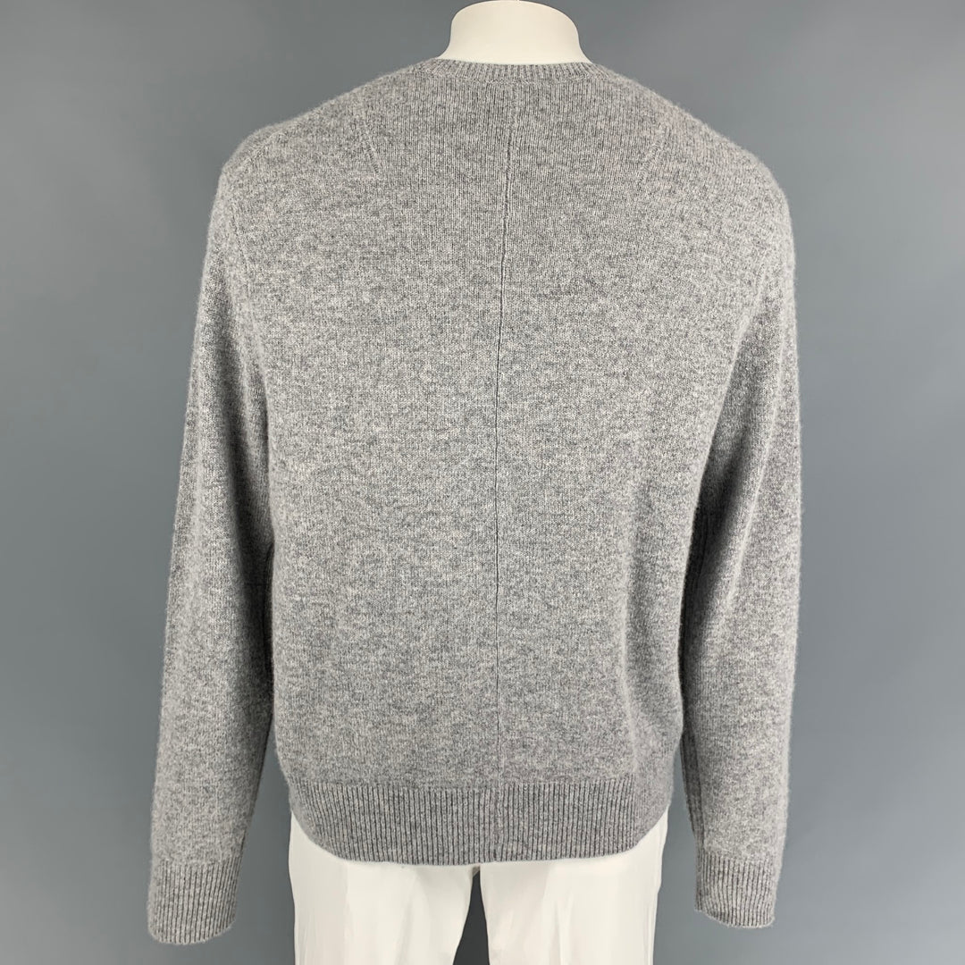 RAG &amp; BONE Taille XL Pull à col rond en cachemire tricoté gris clair