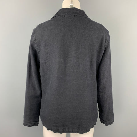 CP SHADES Taille S Veste à revers cranté en laine/lin beige