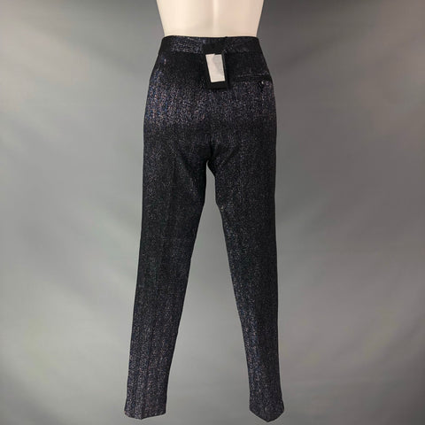 PAUL SMITH Size 4 Black Silver Polyester Dress Pants