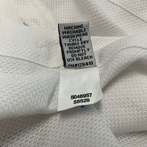 SID MASHBURN Taille L Chemise à manches longues en coton piqué blanc