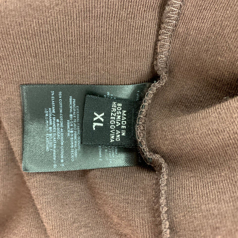 TOM FORD Size XL Brown Cotton T-shirt