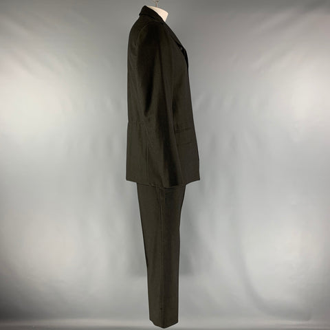DOLCE & GABBANA  Size 40 Black Twill Wool Single breasted 36 29 Suit