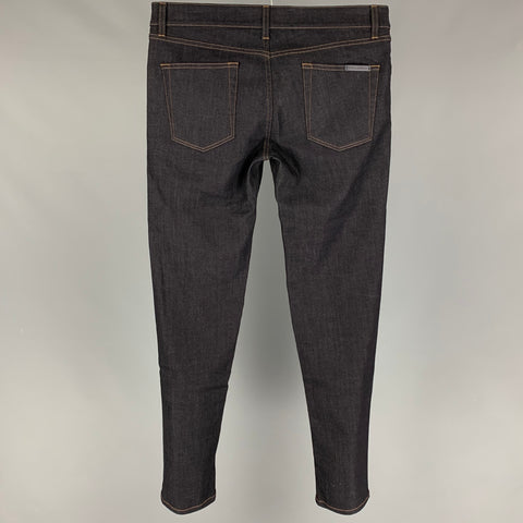 DOLCE & GABBANA Size 32 Indigo Cotton Skinny Jeans