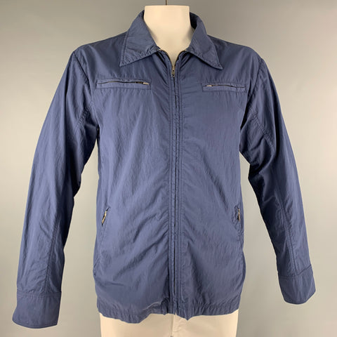 COMME des GARCONS Chest Size L Blue Nylon/Acrylic Windbreaker Jacket