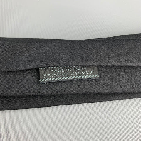 PRADA  Black Wool / Silk Square Tie