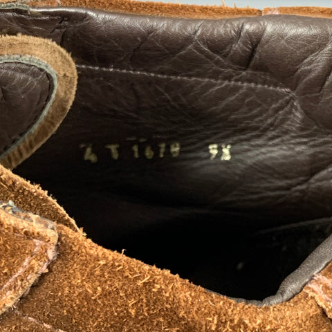 PRADA Baskets montantes en daim marron taille 10