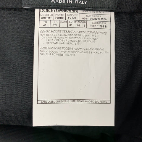 DOLCE & GABBANA Size 32 Burgundy Silk / Virgin Wool Low Rise Dress Pants