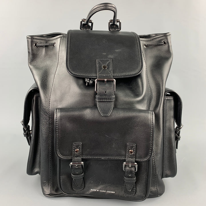 MARC by MARC JACOBS Black Leather Backpack