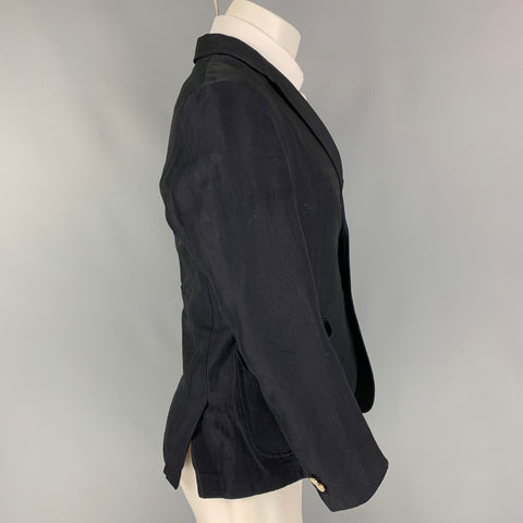 BAND OF OUTSIDERS Size 40 Navy Cotton / Linen Sport Coat