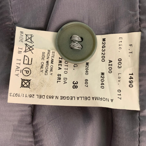 EMPORIO ARMANI Size 2 Grey Mint Polyester Blend Jacket