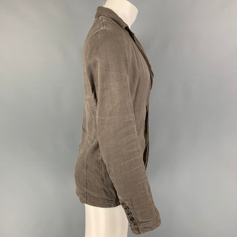 TRANSIT UOMO Size M Olive Linen Blend Sport Coat