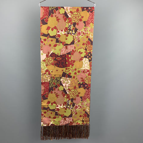 CHARVET Print Olive Wool Scarf