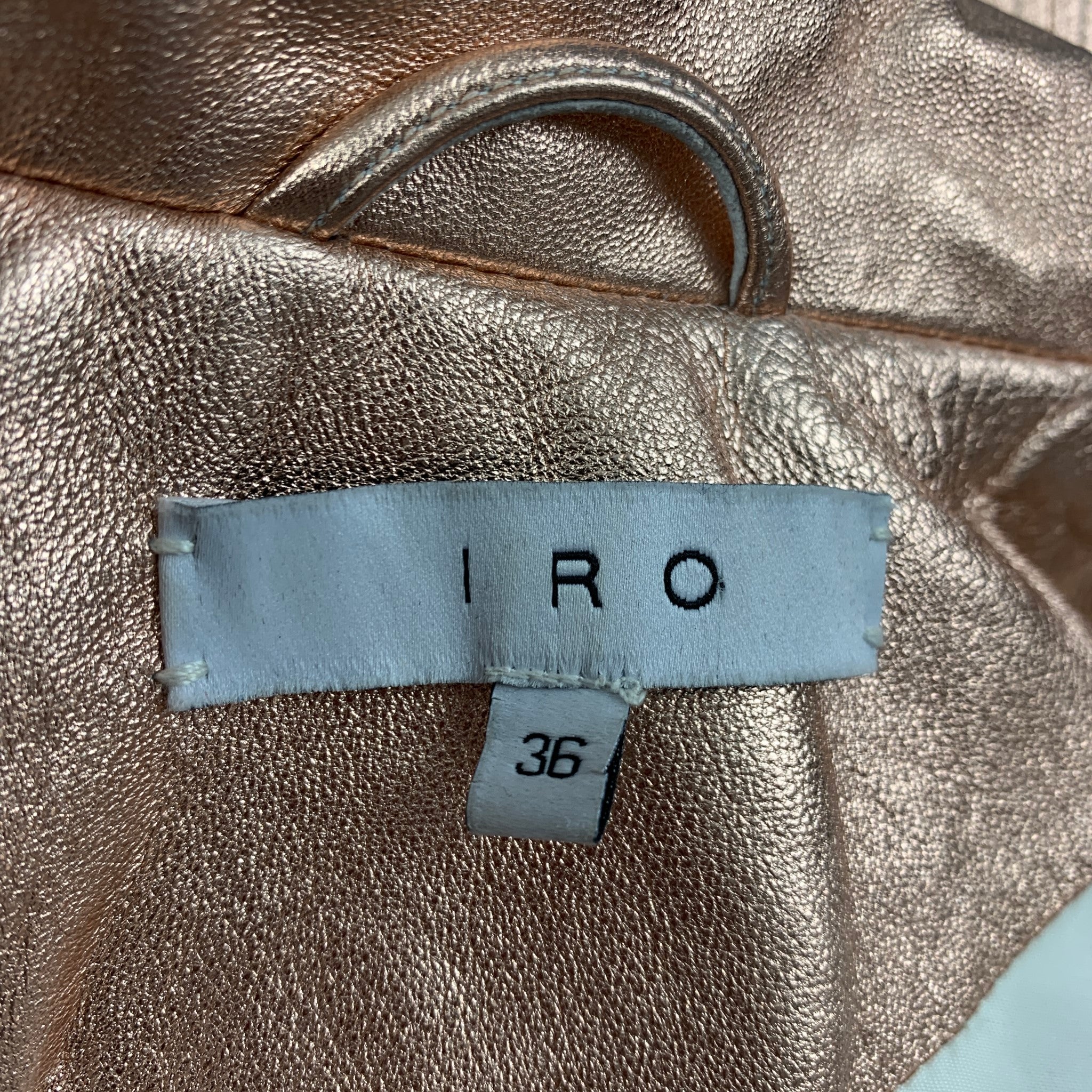 Iro gold leather on sale jacket