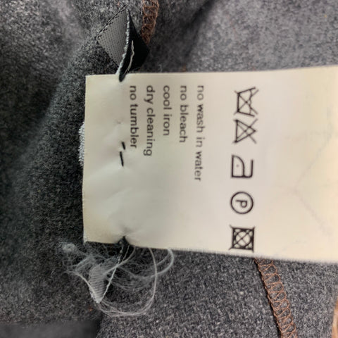 DOLCE &amp; GABBANA Taille M Robe à manches longues marbrée en laine beige marron