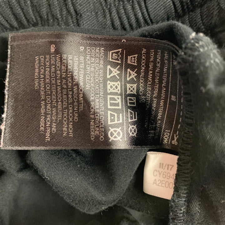 Y-3 by YOHJI YAMAMOTOSize M Black Cotton Drop-Crotch Casual Pants
