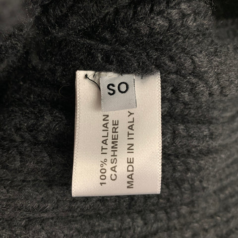 PROENZA SCHOULER Size One Size Charcoal Cashmere Chunky Knit Oversized Sweater