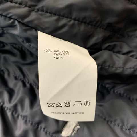 MASSIMO ALBA Yack Chest Size L Charcoal & Grey Solid Jacket