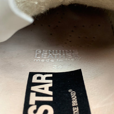 GOLDEN GOOSE Superstar Talla 6 Zapatillas bajas de ante desgastadas en beige y negro
