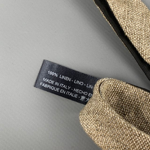 SUITSUPPLY Taupe Linen Bow Tie