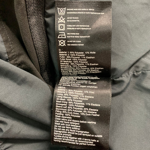KJUS Taille XL Veste à capuche en polyester matelassé gris