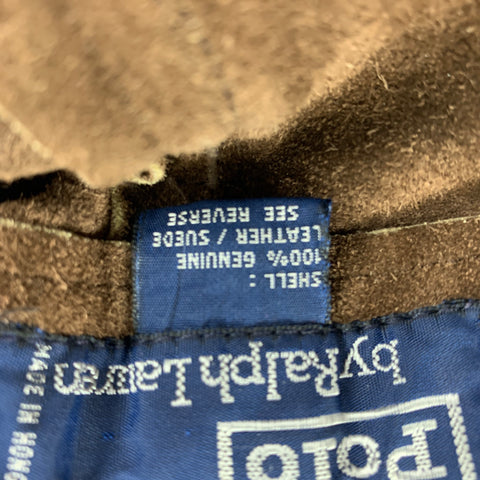 POLO by RALPH LAUREN Size 38 Brown Suede Casual Pants