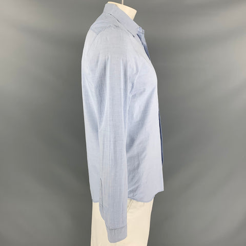 BURBERRY PRORSUM Size L Light Blue Button Up Long Sleeve Shirt