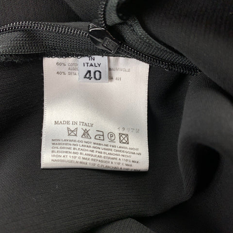 MAISON MARTIN MARGIELA Taille 4 Jupe crayon en coton/soie noir