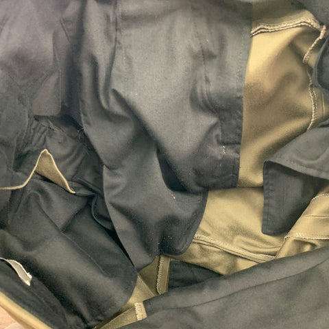 BALENCIAGA Size 34 Olive Flat Front Dress Pants